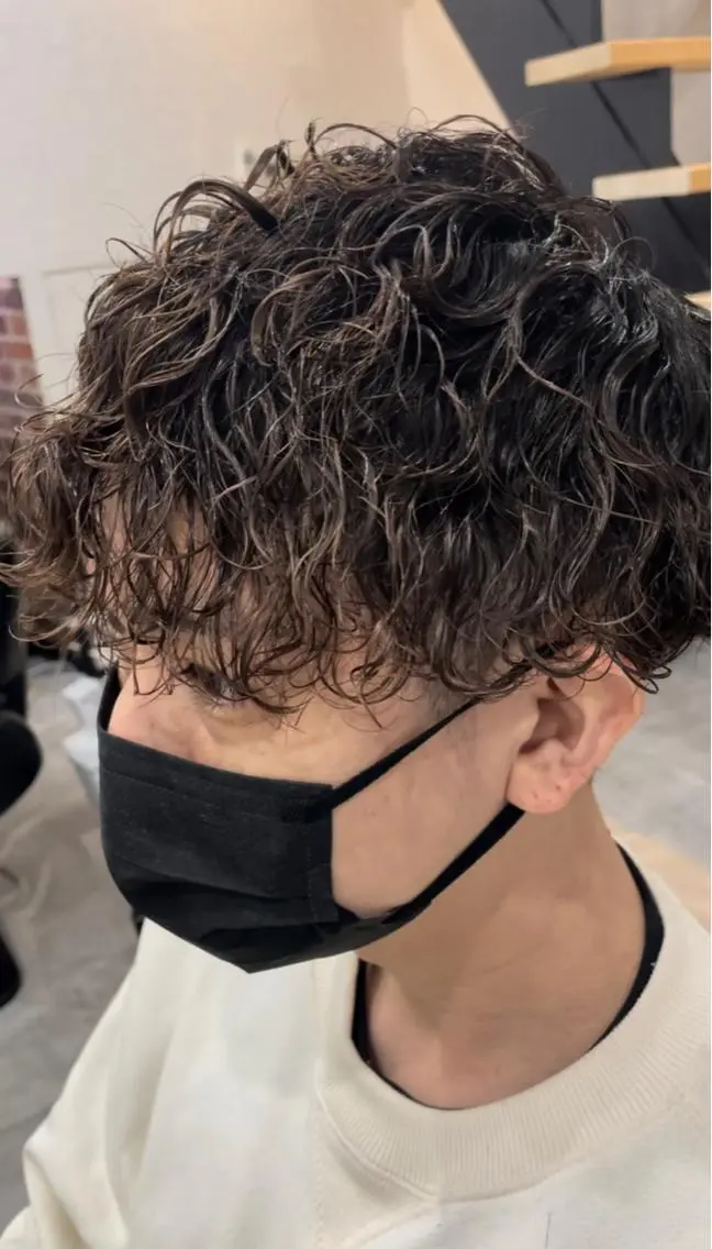 ショート パーマ メンズ 💈メンズパーマ &メッシュ南谷💈のヘアスタイル