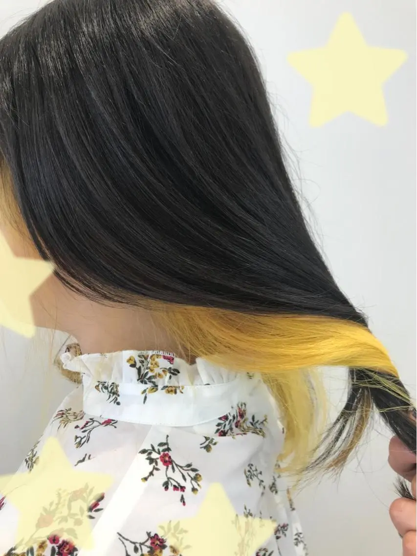 カラー 透明感カラー イエローカラー 新宿駅近♡個室 ♡関口三都季🌜のヘアスタイル