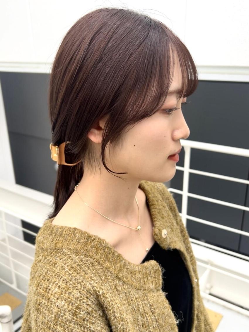 セミロング カラー ブリーチ 透明感カラー ブリーチなしカラー ボブ くびれヘア カット ヘアカラー トリートメント 初めてでも安心🌟 newi町田✂のヘアスタイル