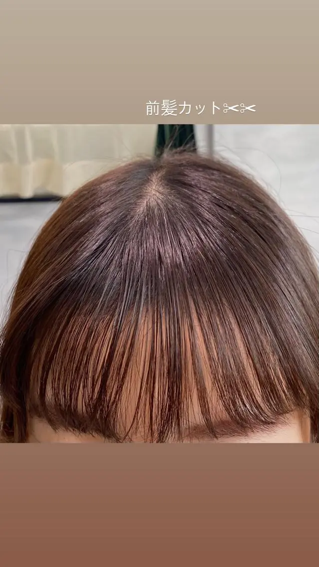 ロング カット 大久保 優香のヘアスタイル