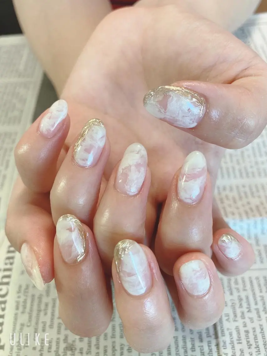 ネイル ミラーネイル ハンドネイル ハンドケア 森山 舞のネイルデザイン