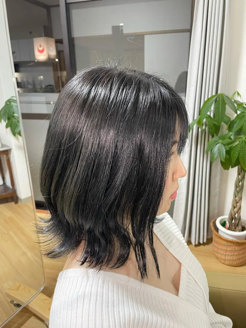 ミディアム Yuki @美容室あのんのヘアスタイル