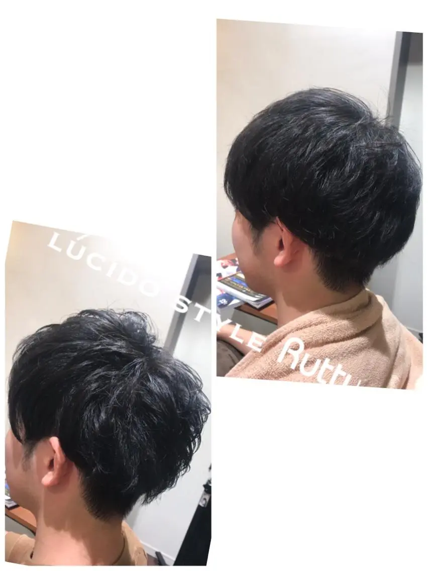 ショート パーマ アザマ　ヤスカツ _rosso 川口のヘアスタイル