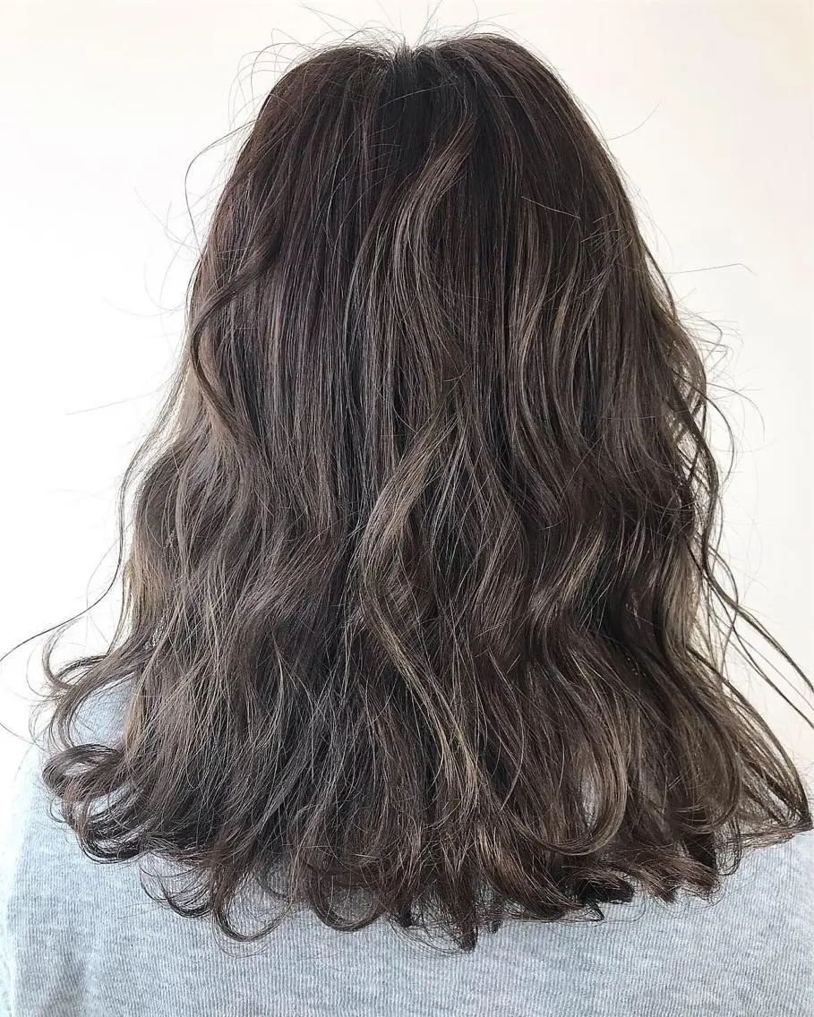 ミディアム カラー カット ヘアカラー パーマ 縮毛矯正 トリートメント Lien 深井店のヘアスタイル