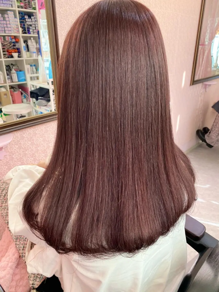 セミロング ヘアカラー ♡可愛い艶髪特化♡ 艶髪先生のヘアスタイル