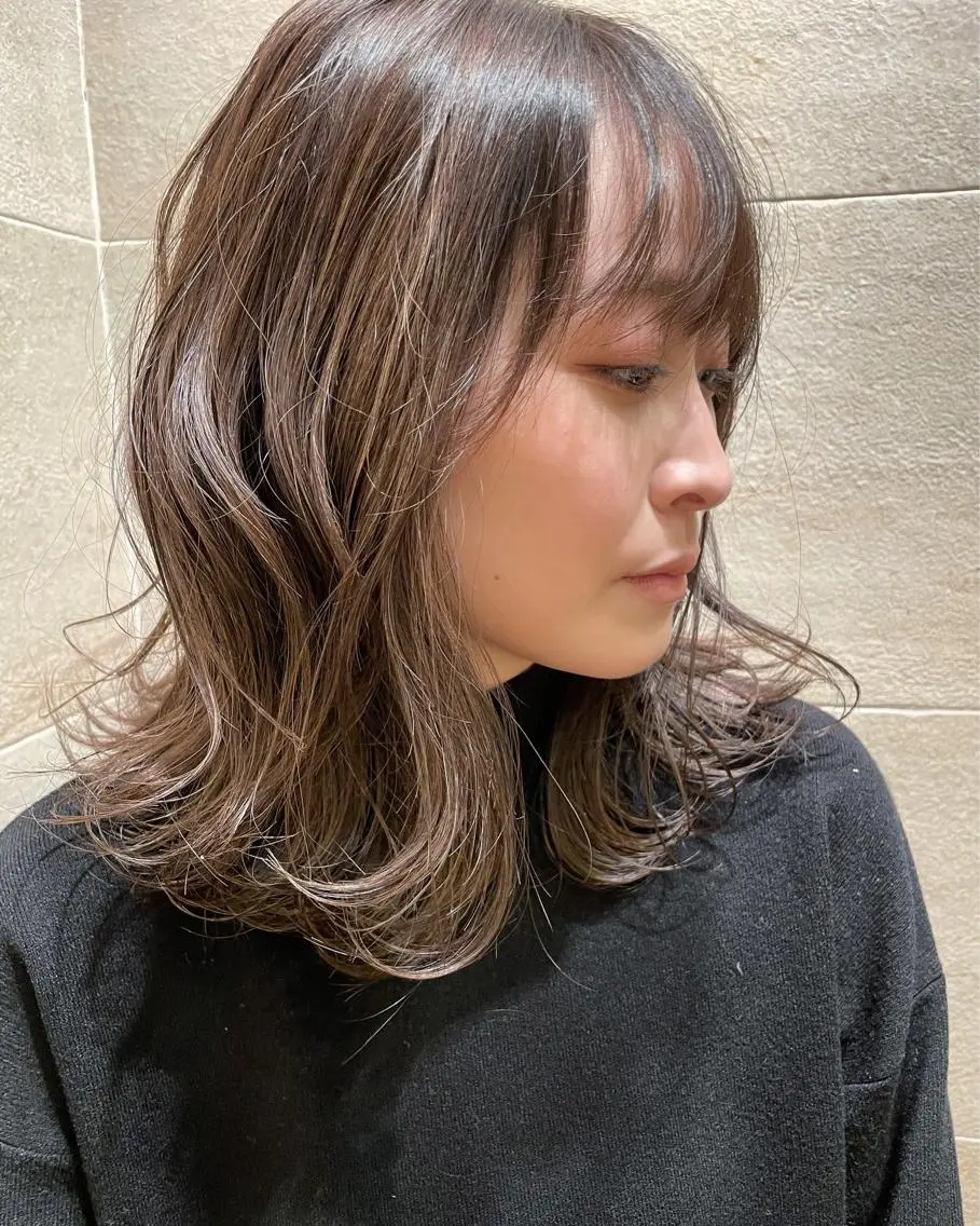 ミディアム ハイライト カットモデル/ 大森弘貴のヘアスタイル