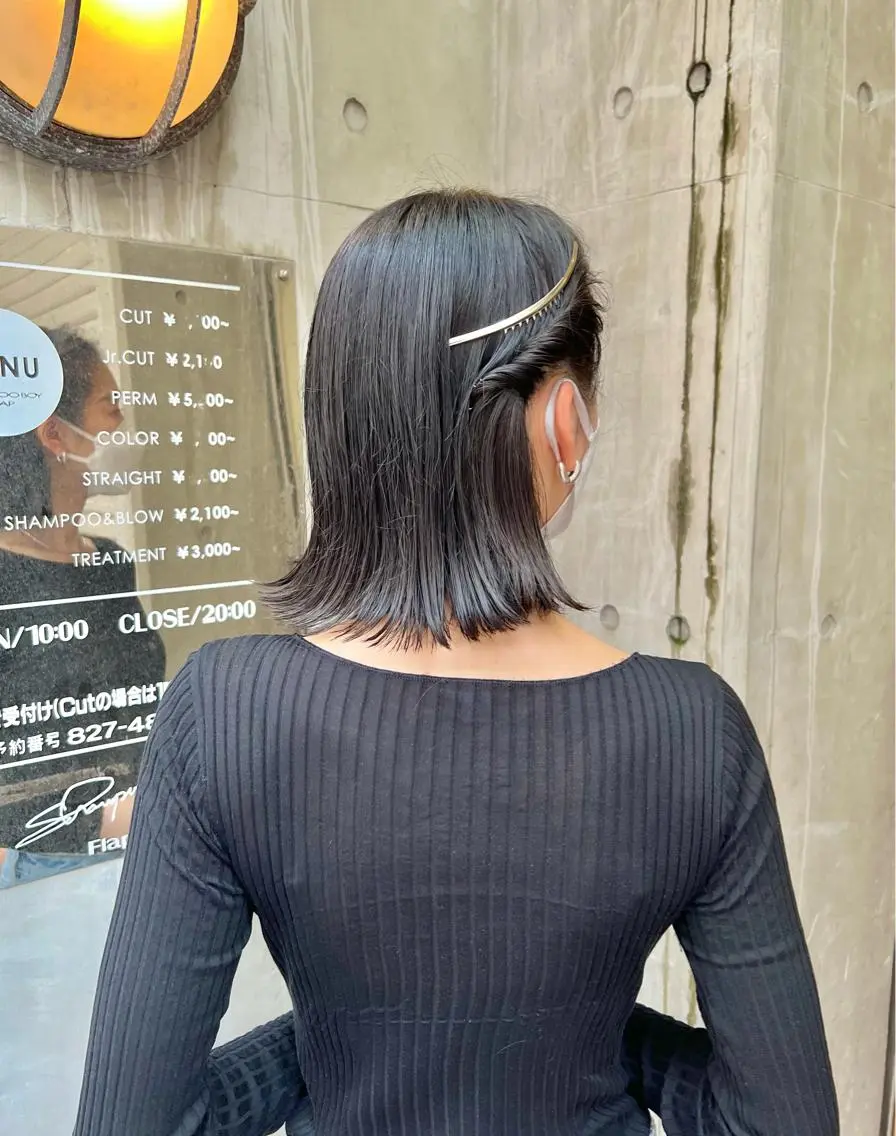ショート カラー ヘアアレンジ 「sumi」 AMIのヘアスタイル