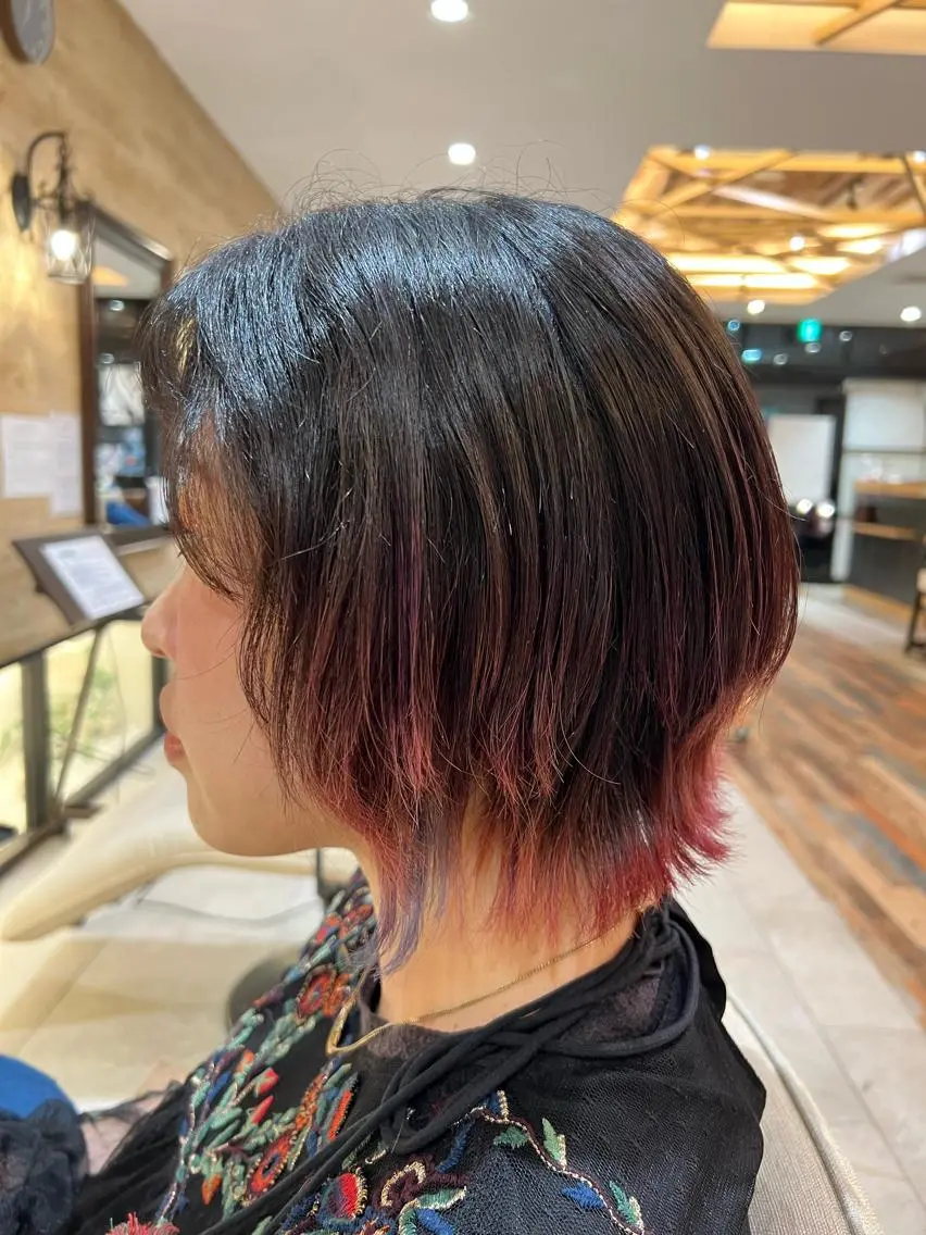 ミディアム レイヤーカット 🦄🌈田中聖太郎 ニュアンスカラー🦄のヘアスタイル