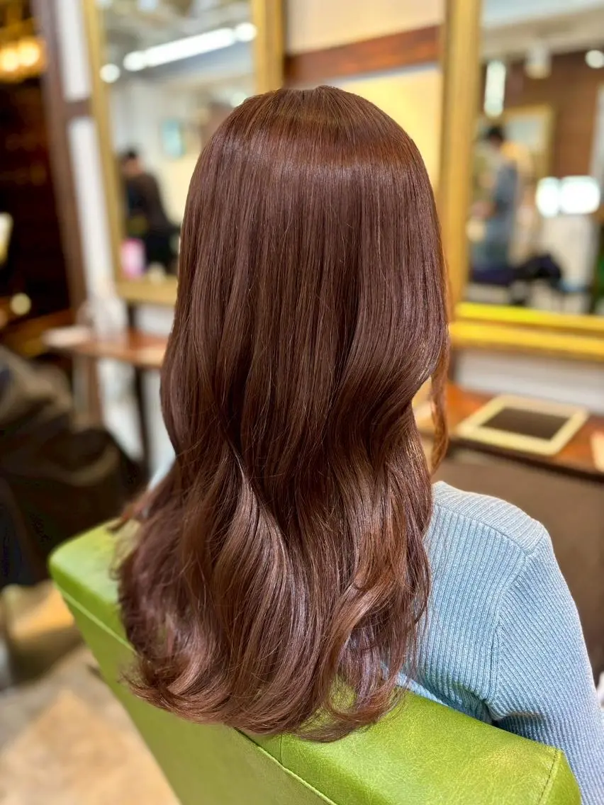 ロング カラー ショートボブ ボブ くびれヘア 顔周りカット ロング newi saLyu ネウィ サリューのヘアスタイル