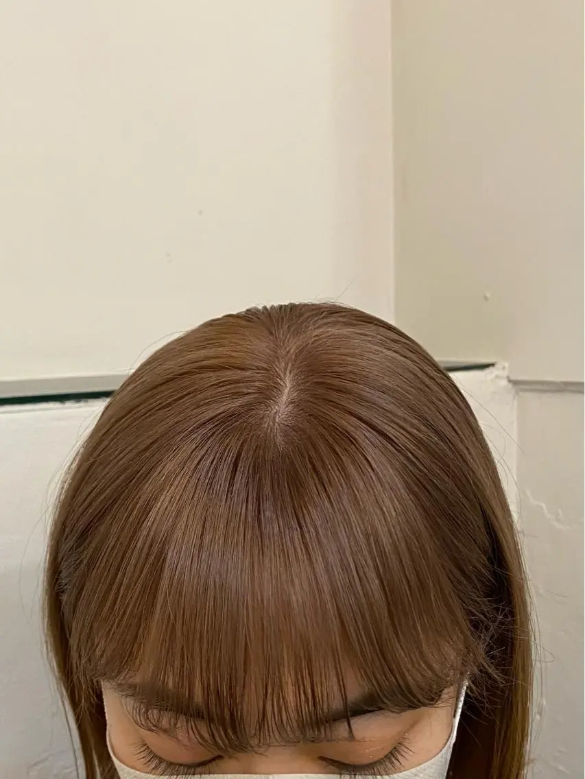 カラー ベージュカラー ピンクカラー lomalia moekaのヘアスタイル