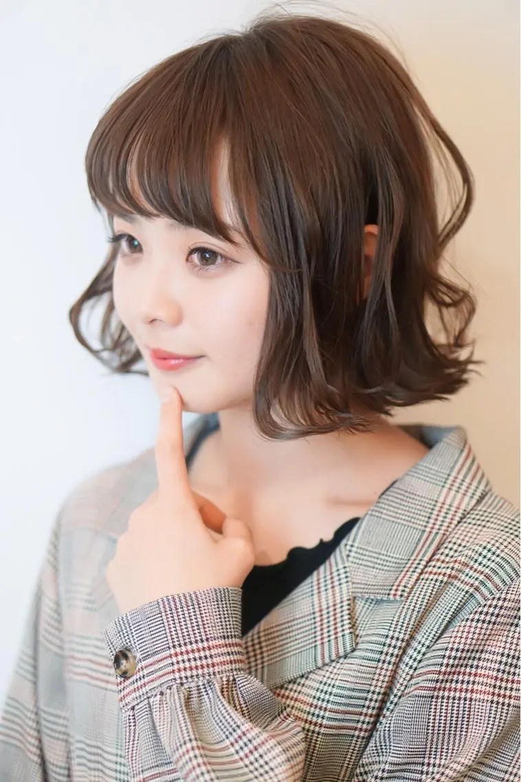 ショート カラー ボブ 外ハネヘア ディレクター ノナカのヘアスタイル