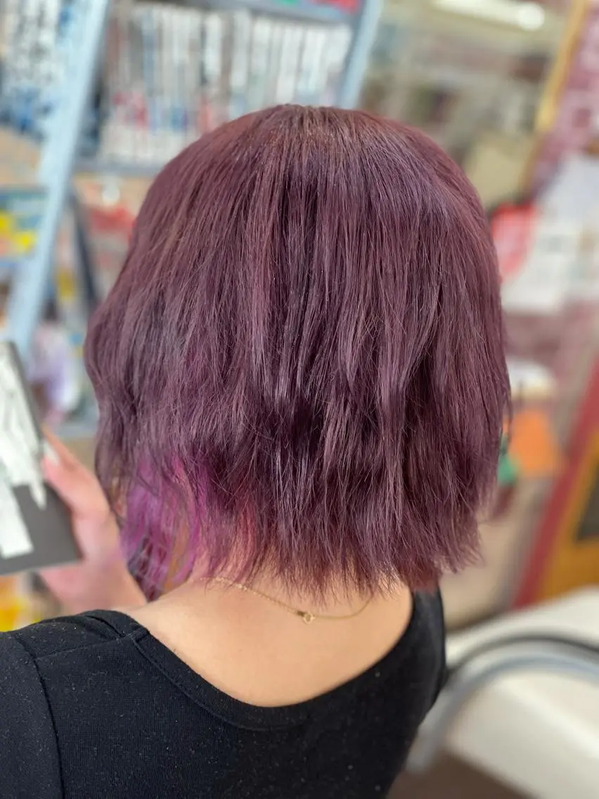 ミディアム ヘアカラー たけい ゆうきのヘアスタイル