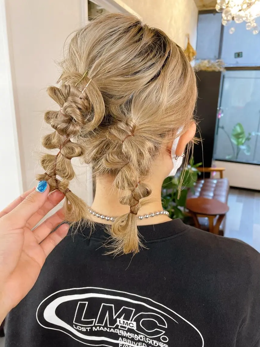 ミディアム カラー ヘアアレンジ layer cut 店長/MIKUのその他イメージ