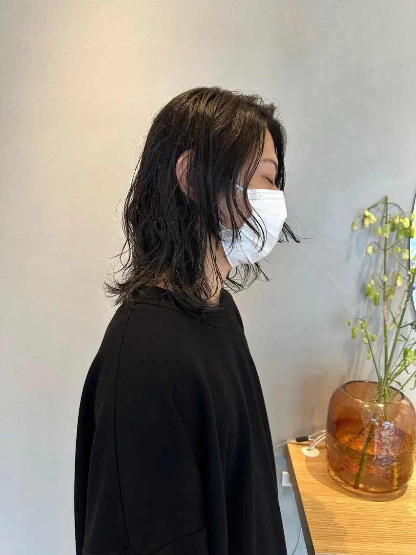 ミディアム カラー パーマ iizuka akiのヘアスタイル