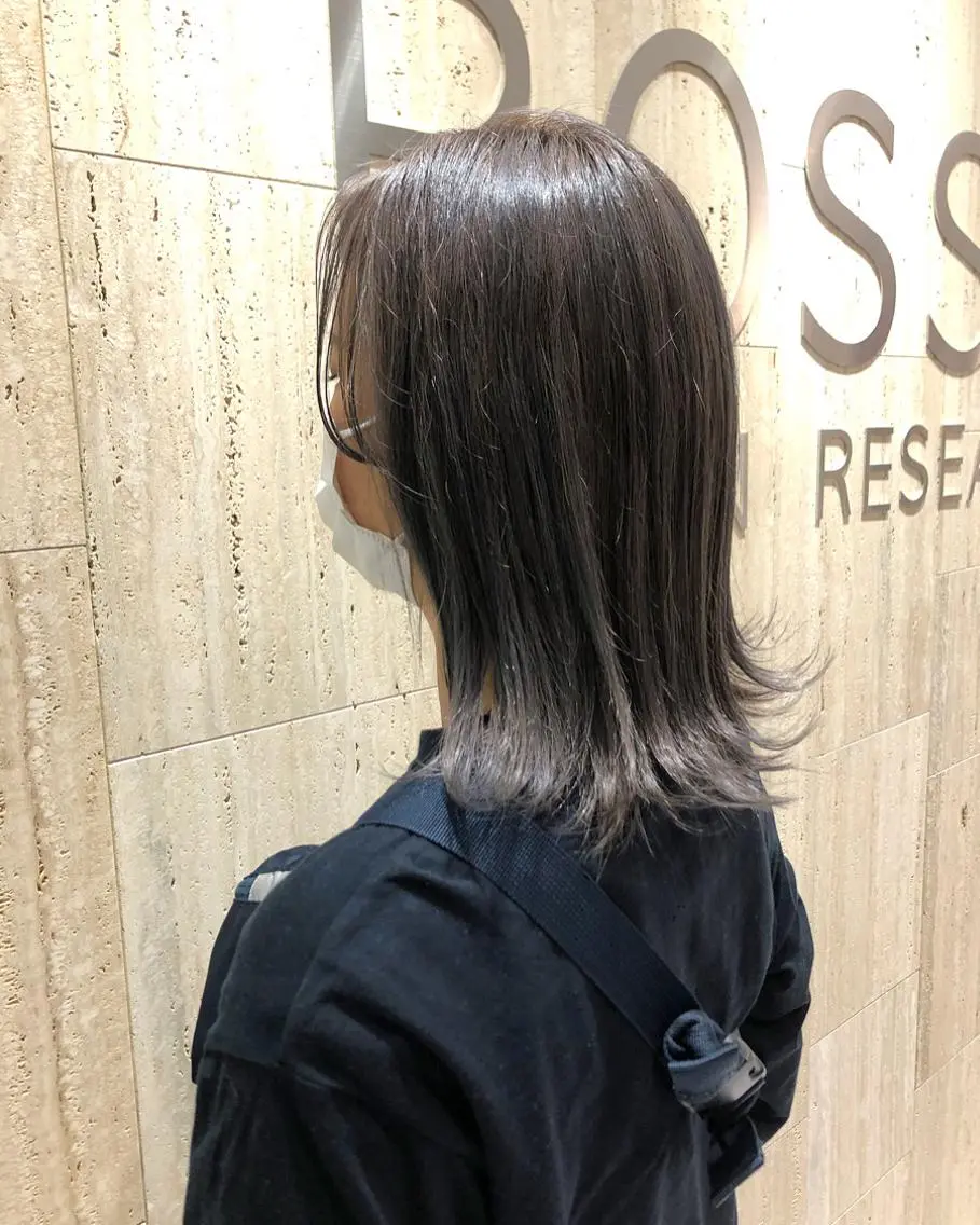 ミディアム カット ヘアカラー トリートメント 高橋 芽衣のヘアスタイル