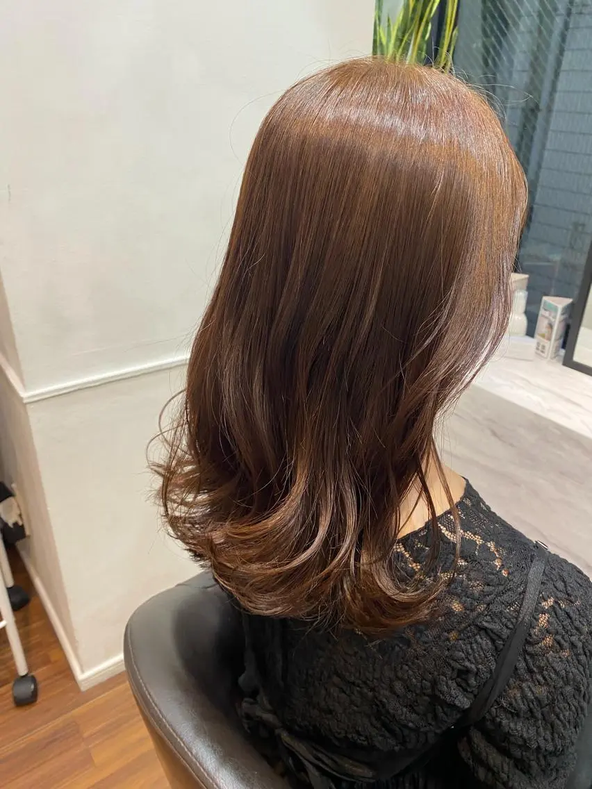 ミディアム カラー パーマ ヘアアレンジ メンズ マツエク・マツパ アイブロウ beauty: beast 中目黒店のヘアスタイル