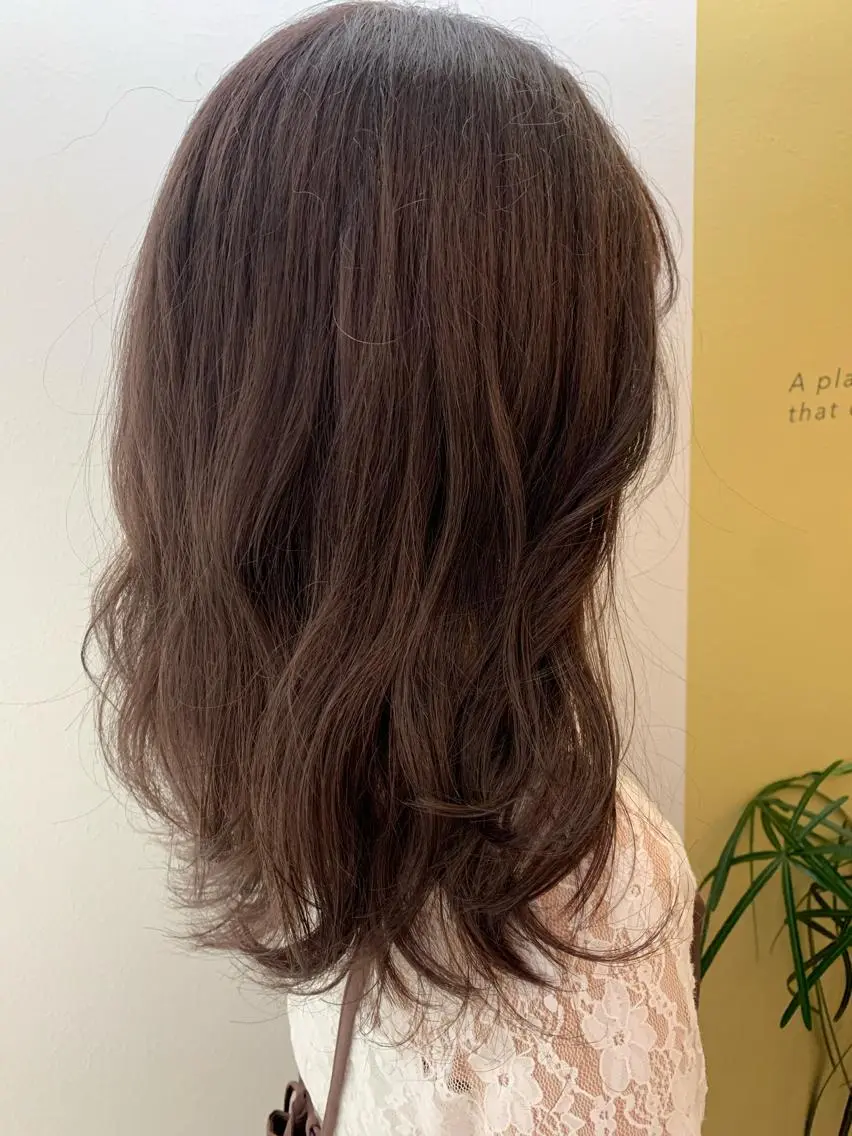 セミロング カラー ラベンダーカラー カット ヘアカラー トリートメント hubhair レイヤー/透明感のヘアスタイル