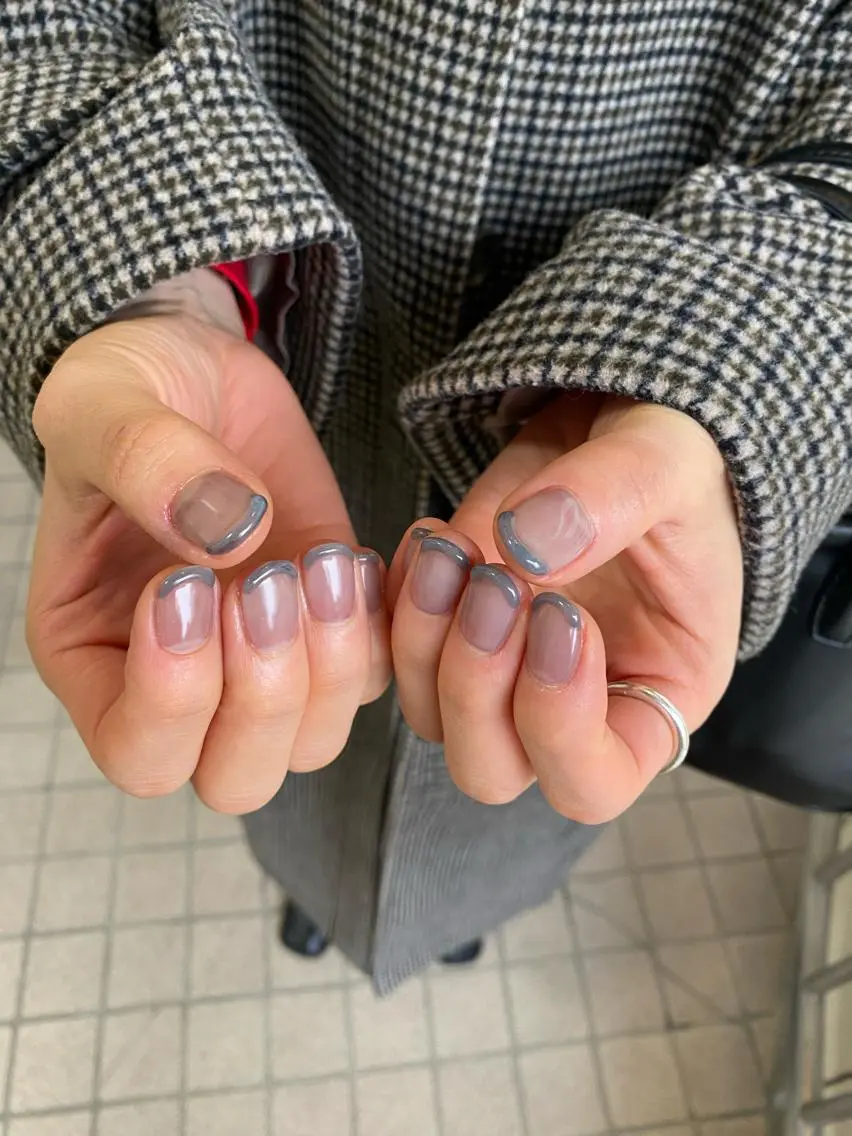 ネイル フレンチネイル 栗林 実莉のネイルデザイン