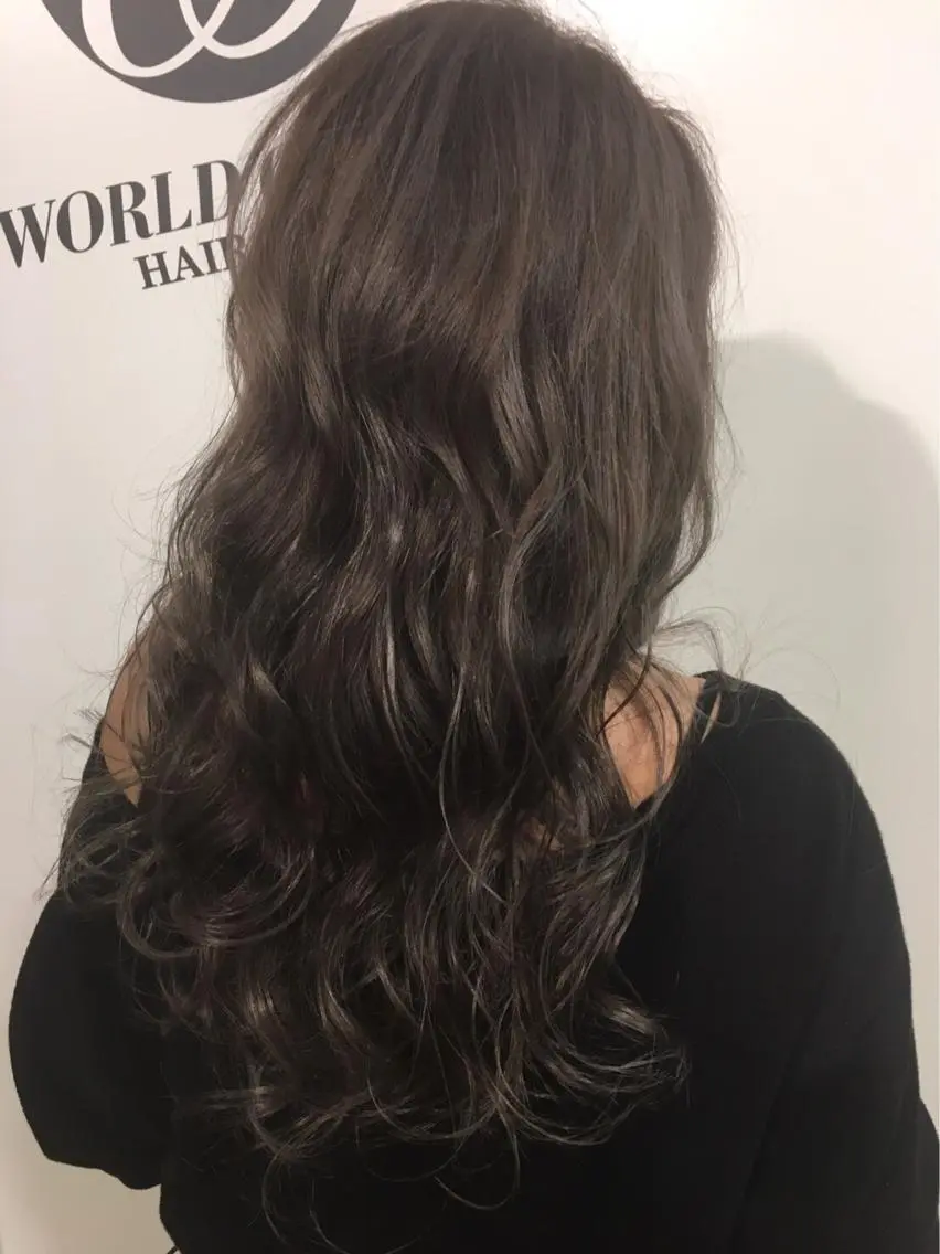 カラー 透明感カラー ハイライトカラー ラベンダーカラー 外国人風カラー 夜23時まで予約🉑 reverieあきらのヘアスタイル