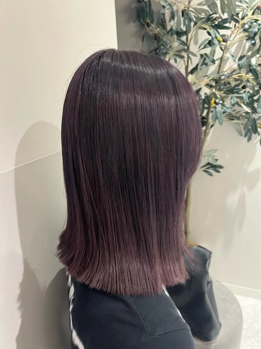 ミディアム カット ヘアカラー トリートメント aoi ♡グレージュ ・ベージュカラーのヘアスタイル