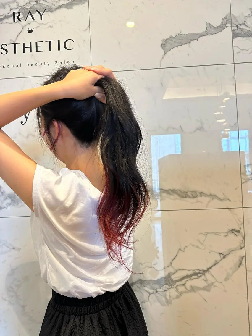 ロング カラー ヘアカラー arl 豊田店のヘアスタイル