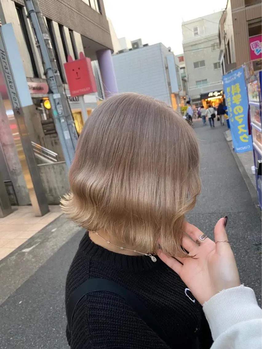 ショート カラー メンズモテパーマ💙 fuwaのヘアスタイル