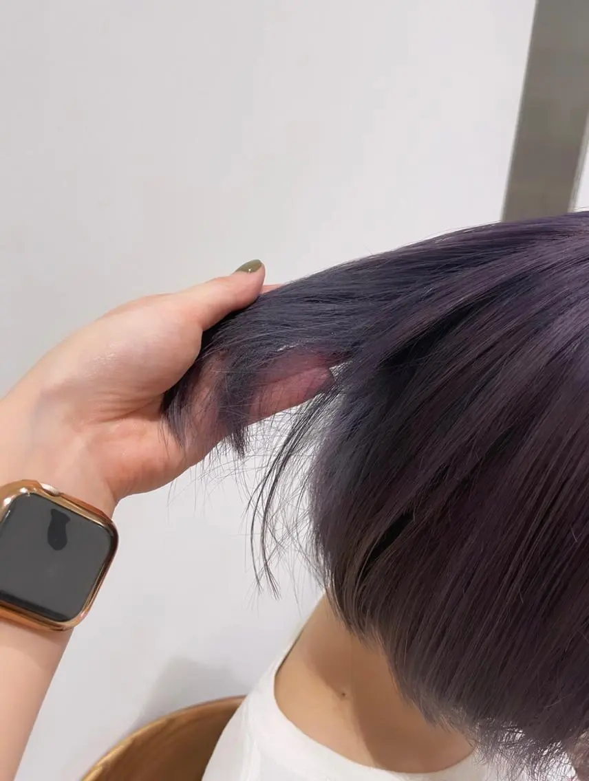 ショート カット ヘアカラー トリートメント minatsu 東京の技術を京都でのヘアスタイル