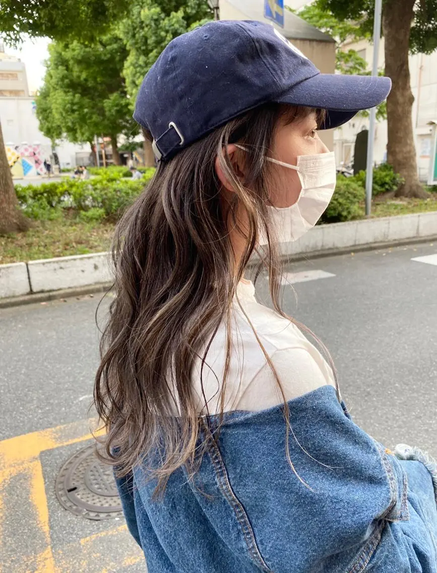 セミロング カラー ブリーチ デザインカラー グラデーションカラー グレージュ ハイライトカラー 田町駅徒歩5分 🌼fumiのヘアスタイル