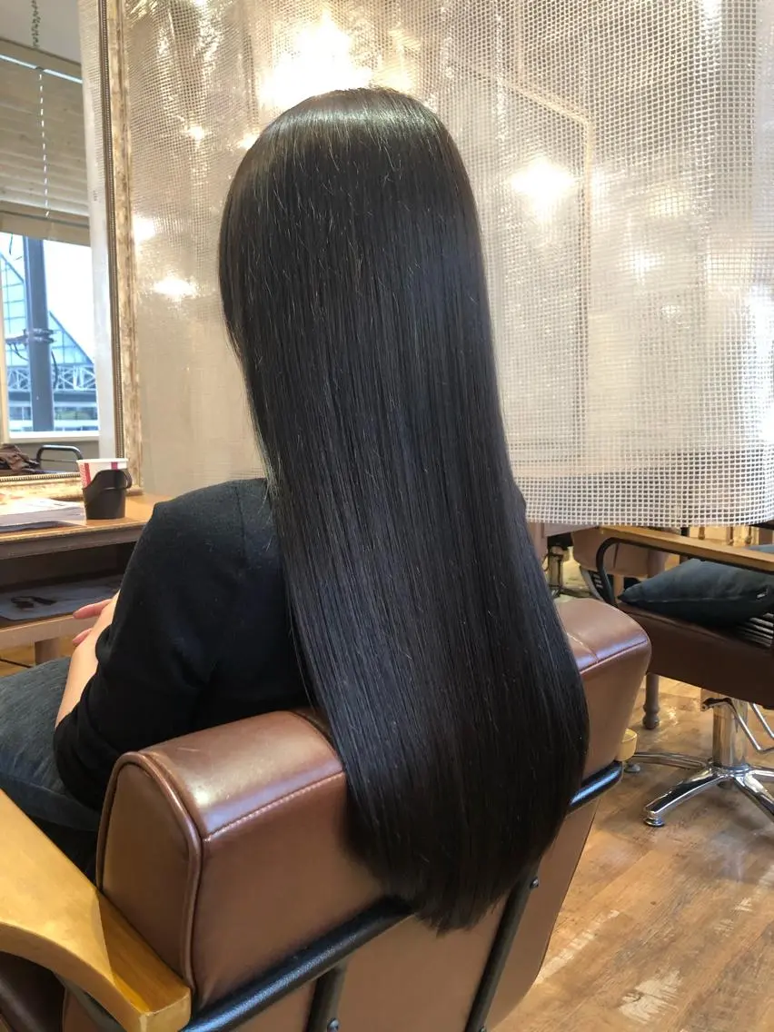 ロング カラー アッシュ ダークアッシュ トリートメント カット ヘアカラー トリートメント 🌸Cielo🌸 KENのヘアスタイル