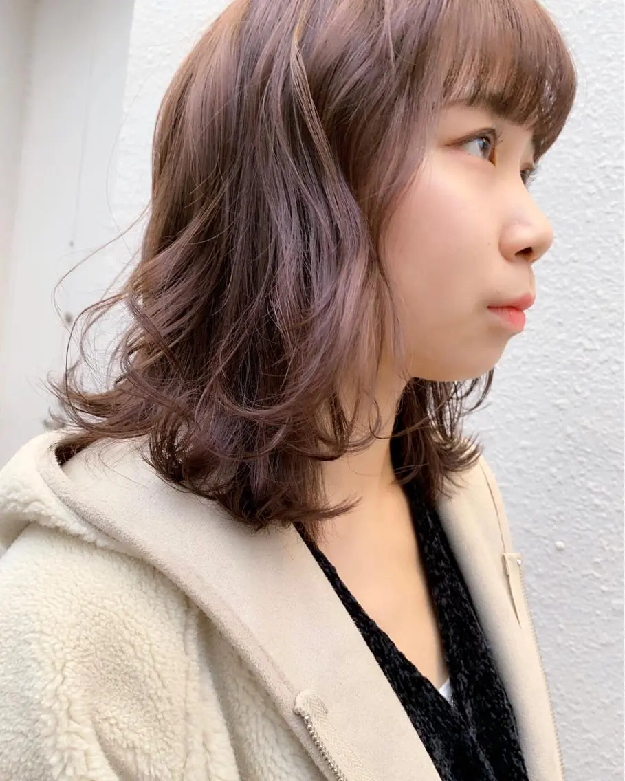 ミディアム カラー 透明感カラー イルミナカラー tension 【テンション】のヘアスタイル