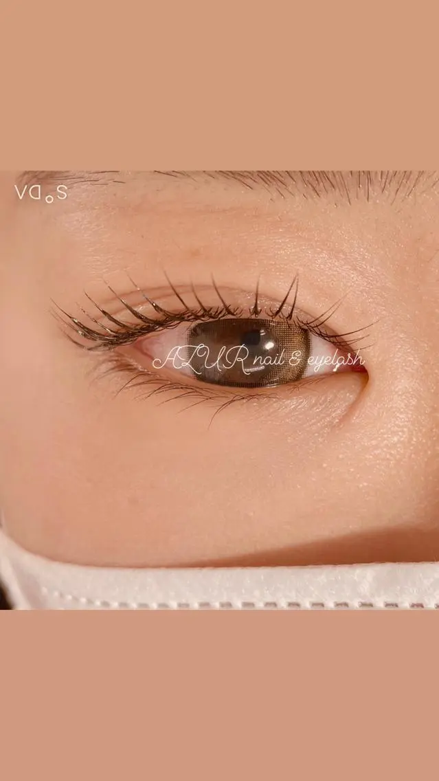 マツエク・マツパ パリジェンヌラッシュリフト AZUR N&eyelashのネイルデザイン