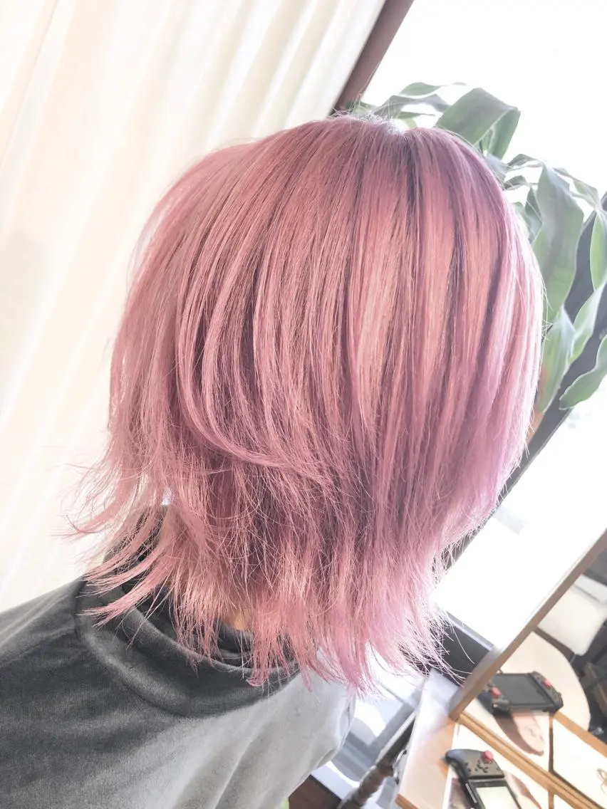 ショート ヘアカラー トリートメント ハイトーン/ブリーチ ルミエール/新栄/栄のヘアスタイル