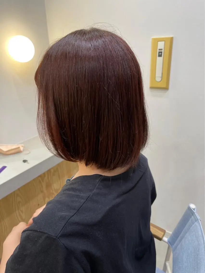 カラー ブリーチ ダブルカラー 杉林 莉沙のヘアスタイル