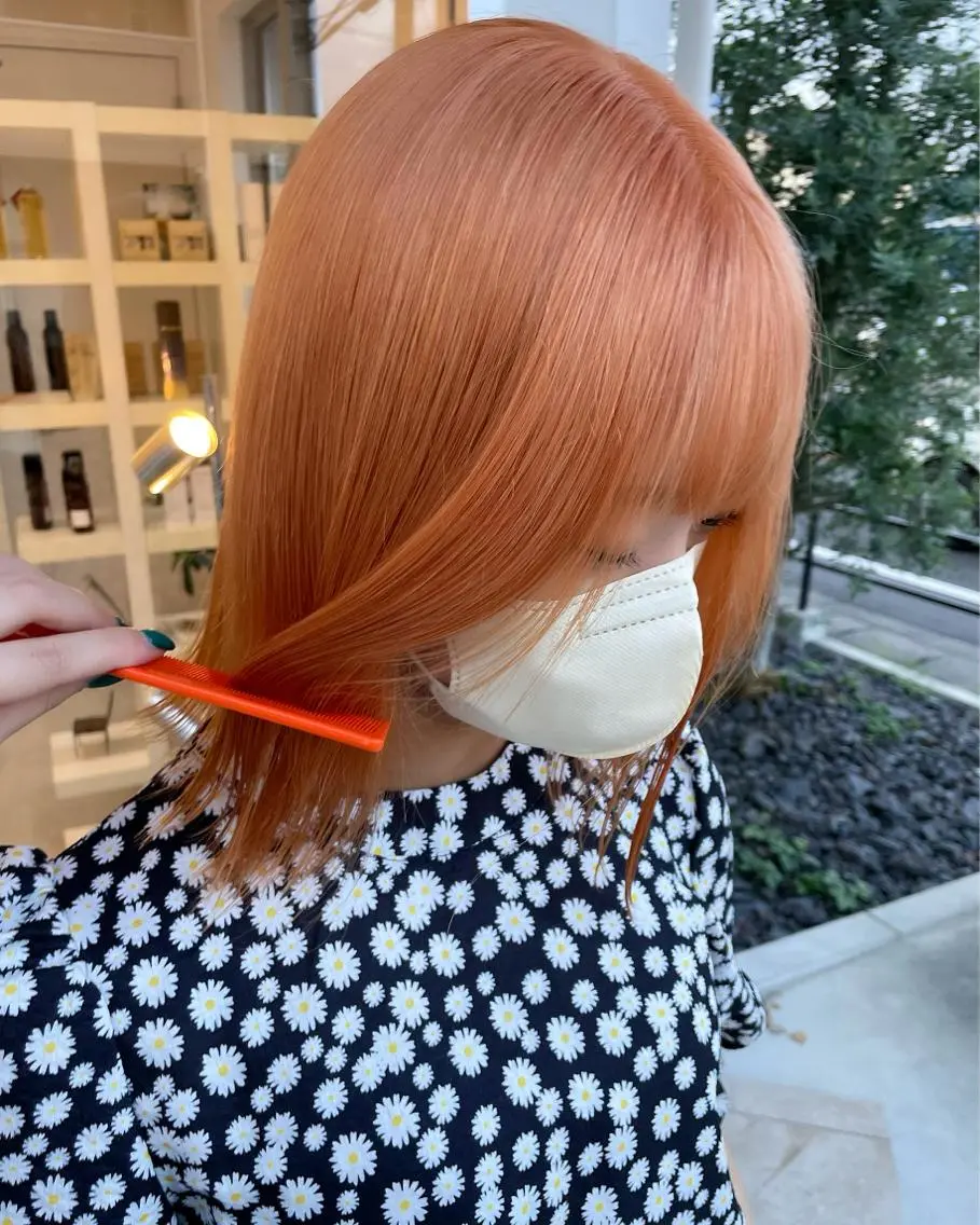 ミディアム カラー ブリーチ mir MIYUのヘアスタイル