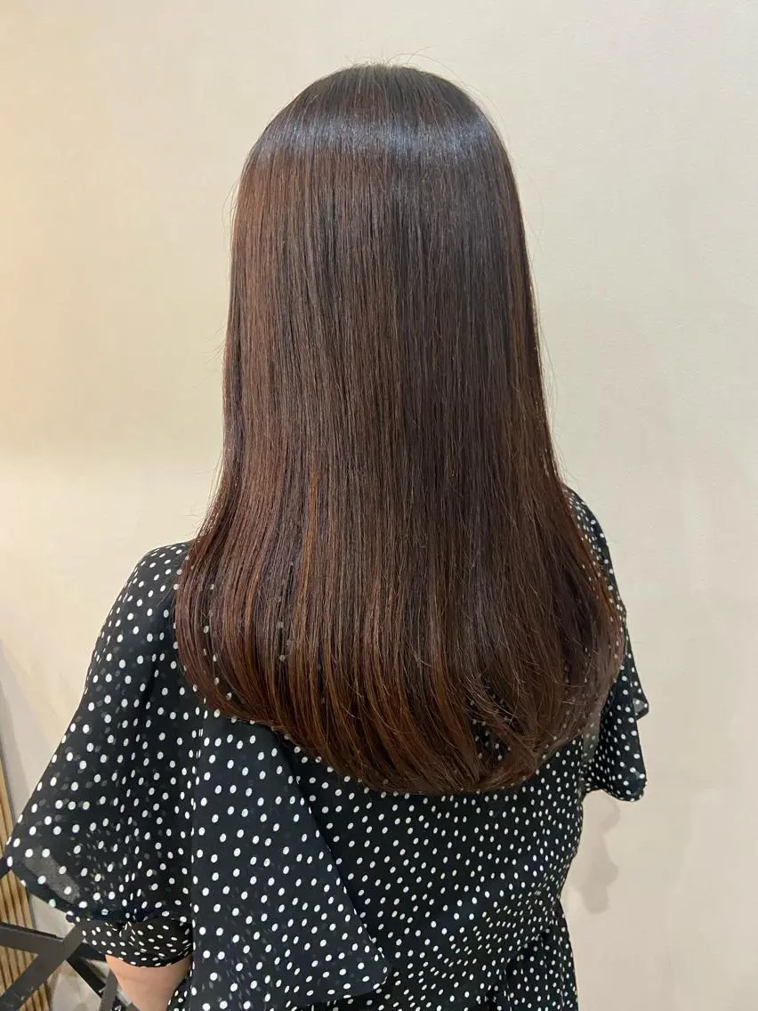 ロング 縮毛矯正 カット 縮毛矯正 トリートメント ボブ/透明感カラー 🧸YUI❤️のヘアスタイル