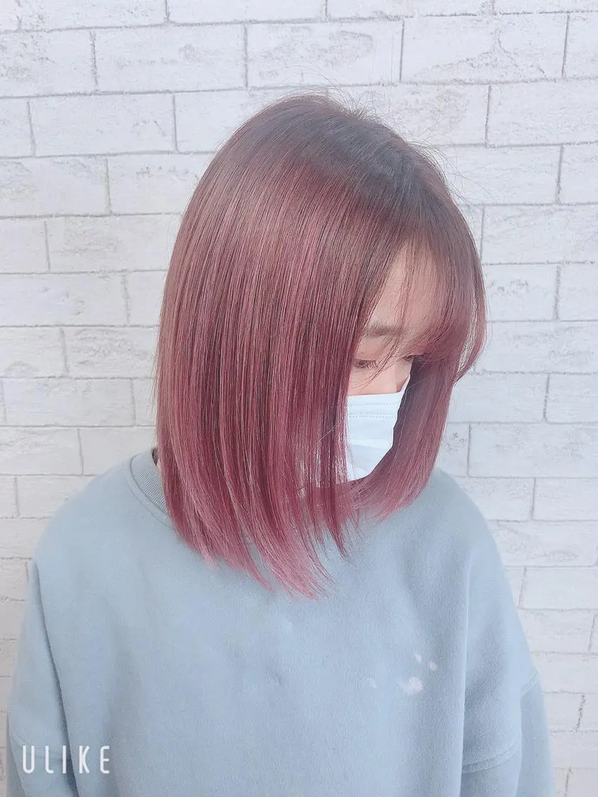 セミロング エクステ＆艶カラー 🎀YURINA🎀のヘアスタイル