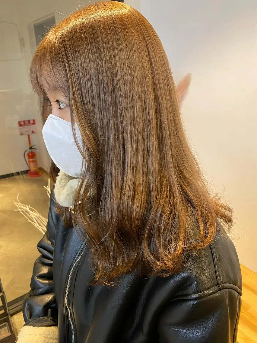 セミロング カラー カット ヘアカラー トリートメント 🌼ハイライト透明感 🌼maiのヘアスタイル