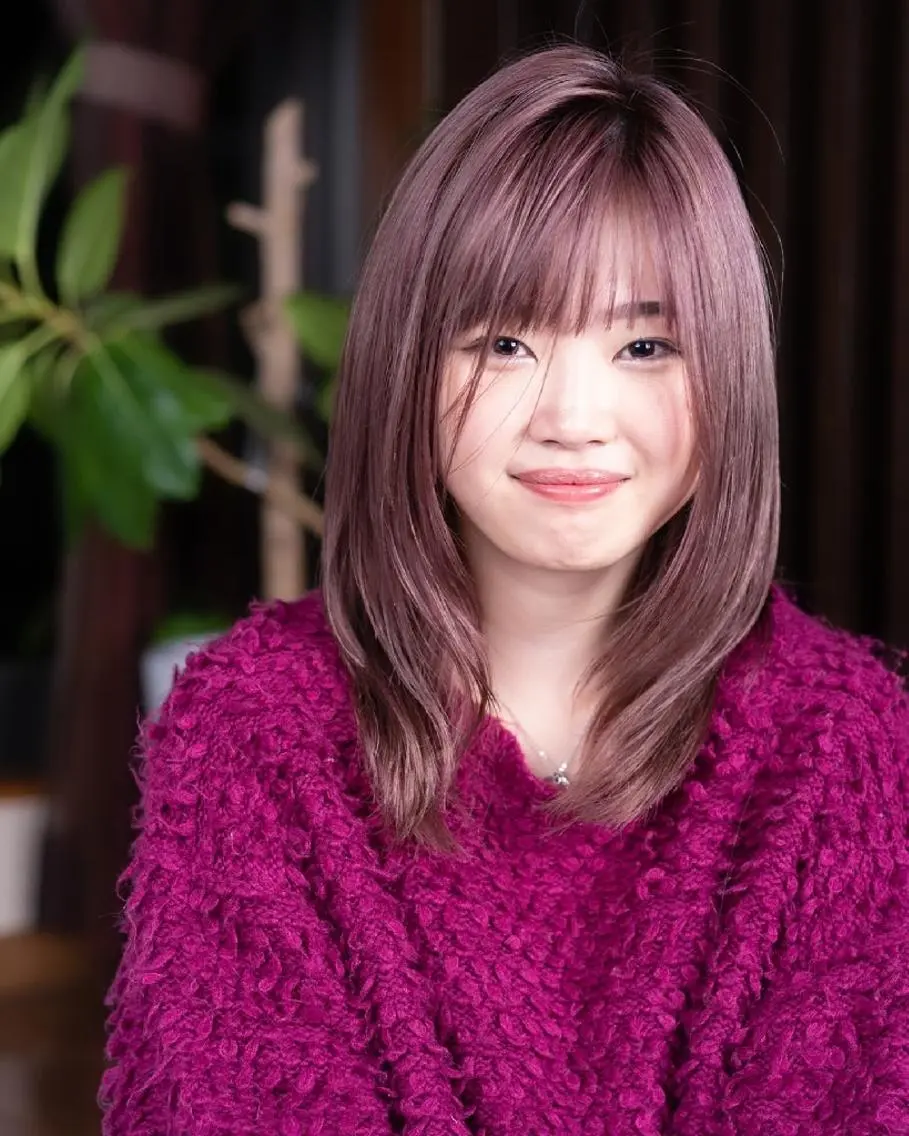 セミロング カラー 松尾 泰伸のヘアスタイル
