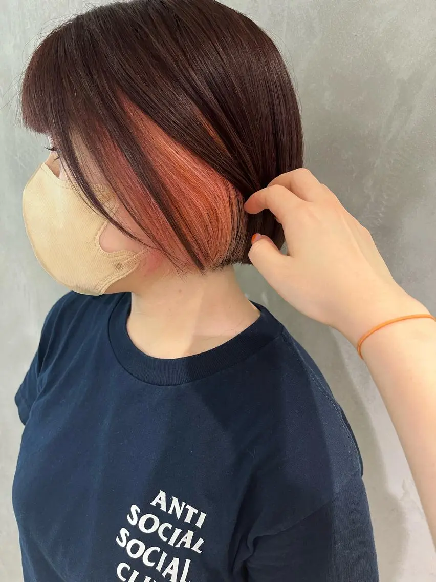ショート カラー ピンクカラー ボブ ヘアカラー トリートメント 似合わせ特化🌷 kasumiのヘアスタイル