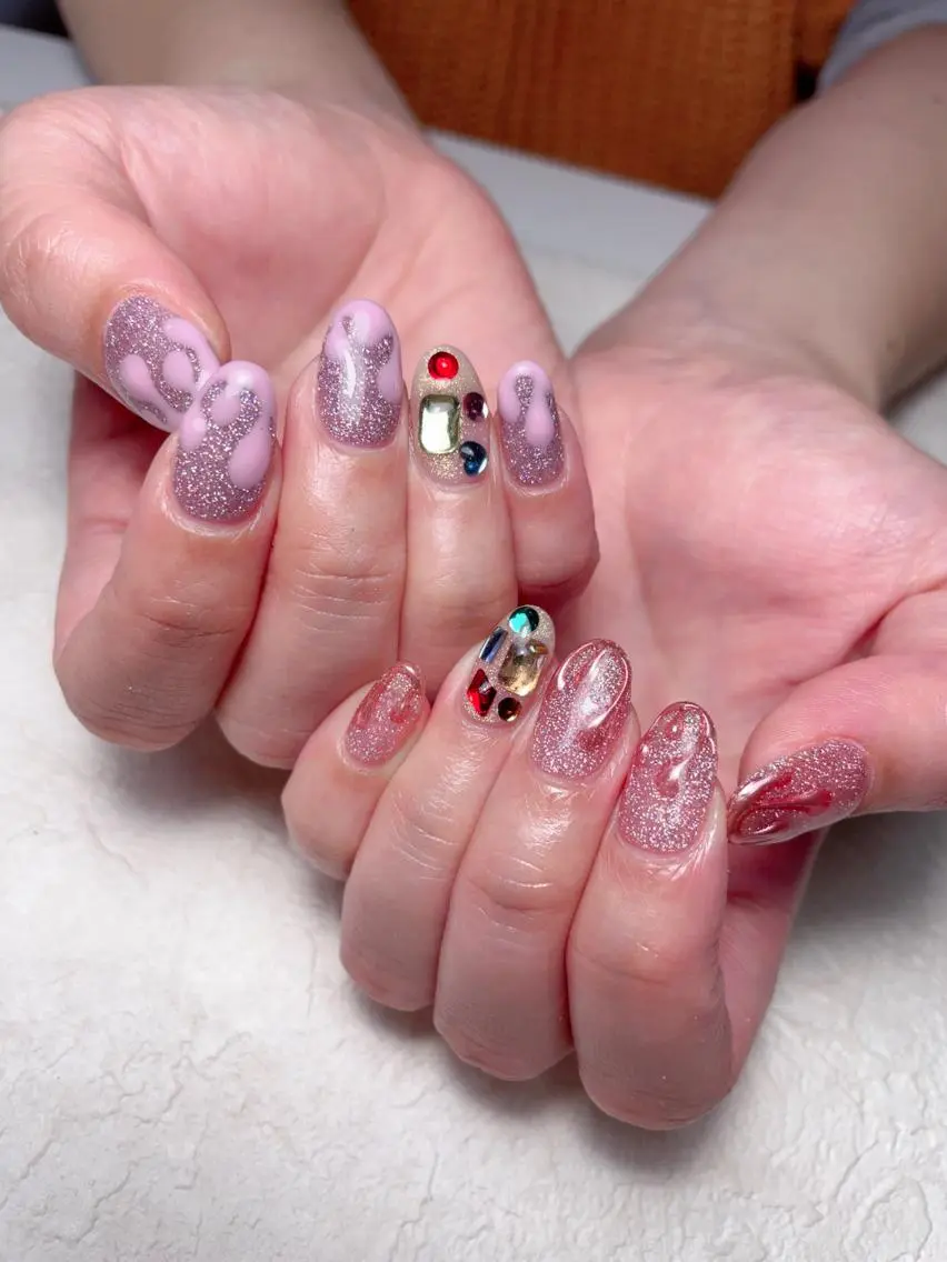 ネイル ハンドネイル M 🌷Nail 長さだし専門店のネイルデザイン