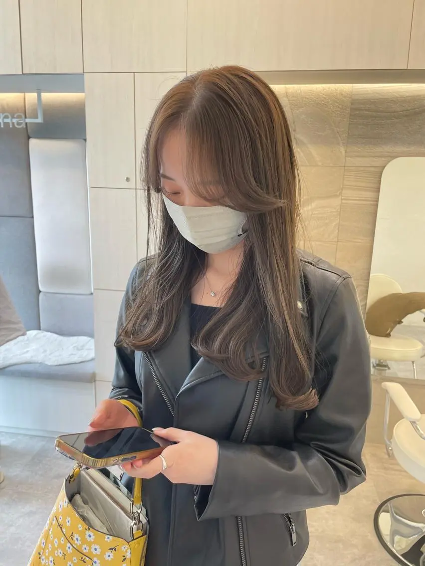 ロング カラー カット ヘアカラー トリートメント 怪我のため6月末 復帰予定田中瑞希🍃のヘアスタイル
