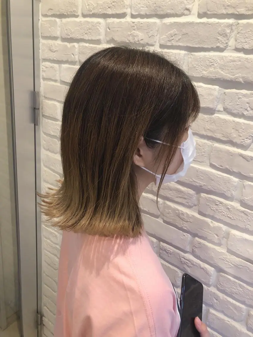ミディアム ⚪️髪質改善 縮毛 店長 コウ⚪️のヘアスタイル