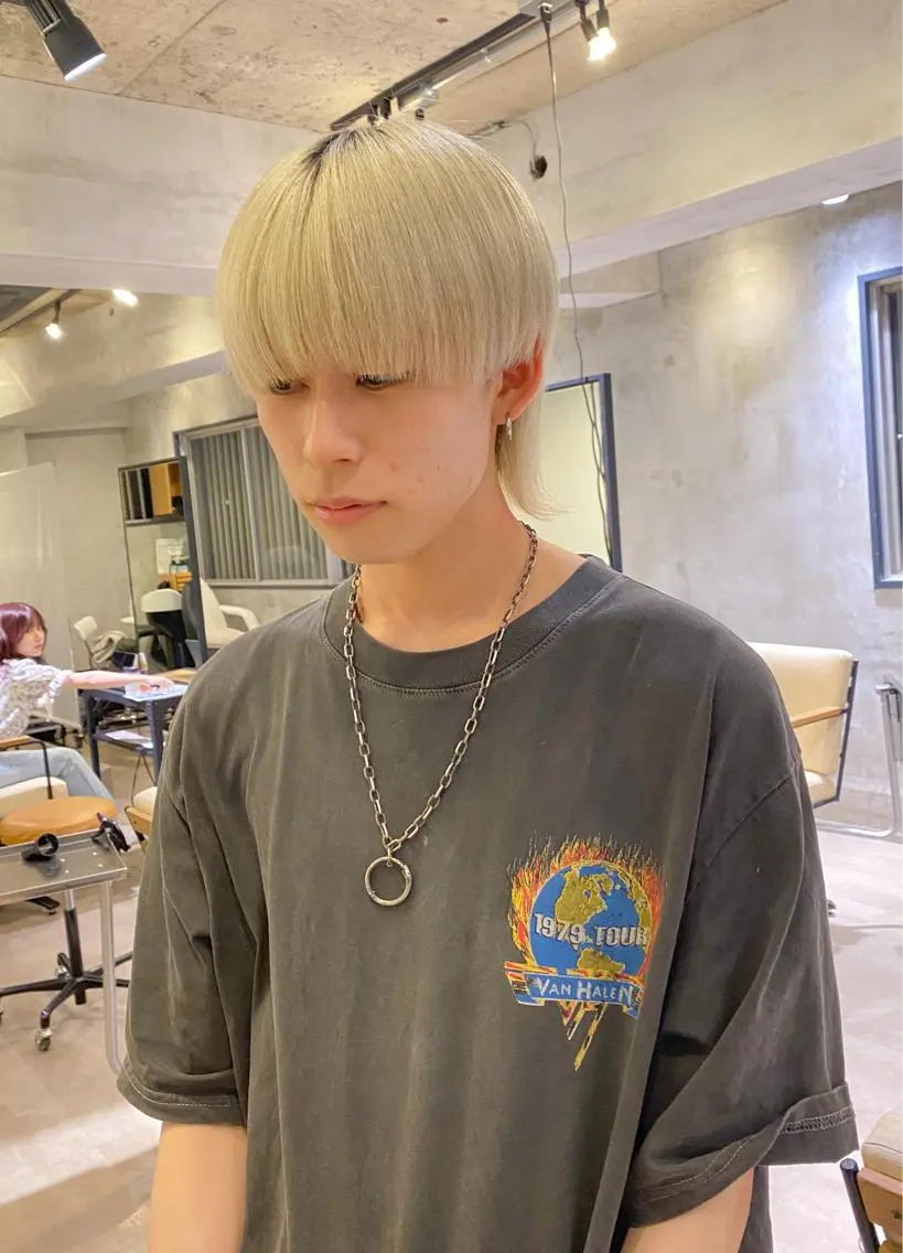 カラー メンズ カット ヘアカラー ♠️暗髪レイヤー♠️ 中山唯斗のヘアスタイル