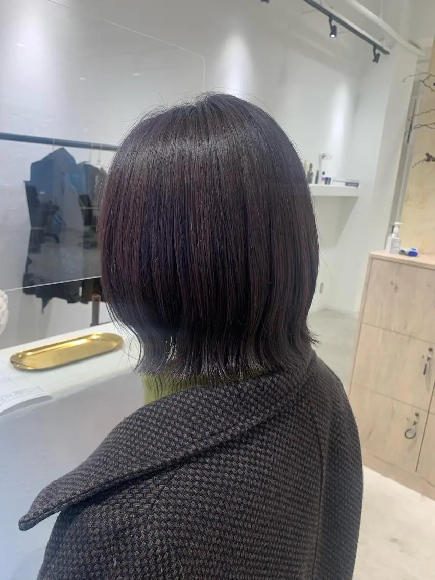 ショート カット ヘアカラー ボブ/美髪矯正 /佐藤　奈巳のヘアスタイル