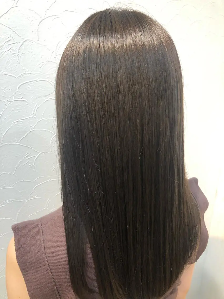 セミロング カラー セミロングパーマ ベージュカラー 黒髪 ブルーカラー ブルーブラック カット ヘアカラー トリートメント ヘッドスパ ヘアセット 👑👑👑👑工藤 敬👑👑👑👑のヘアスタイル