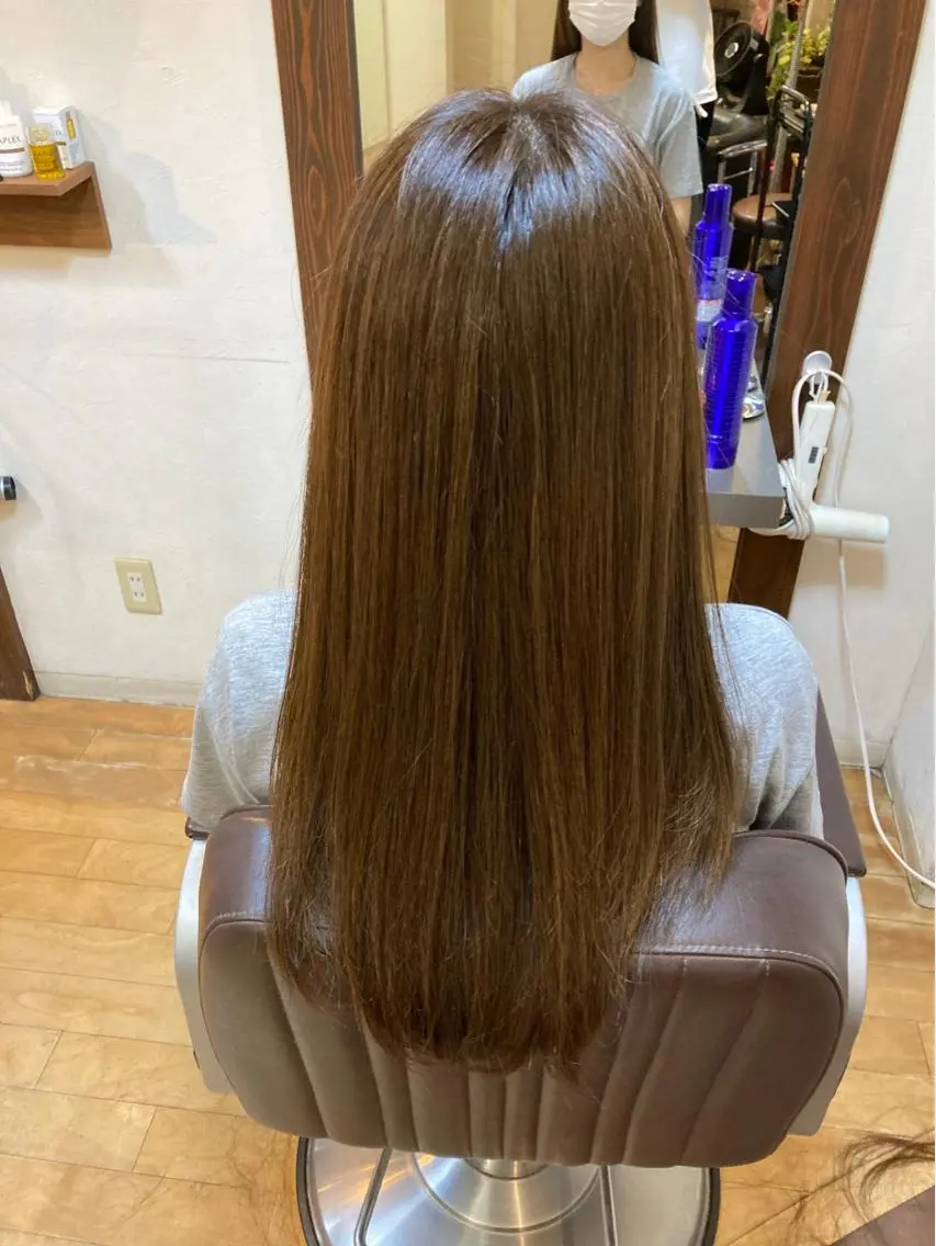 ロング カラー カット ヘアカラー トリートメント ギャルソン オブヘアーのヘアスタイル