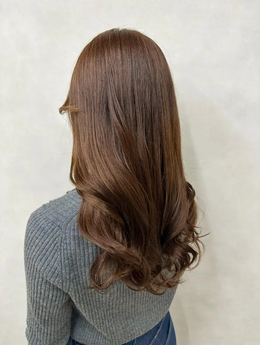 ロング カラー 透明感カラー ハイライトカラー 顔周りカット ハイライト 小顔カット 💎ハイライトカラー /髪質改善カラー💎のヘアスタイル