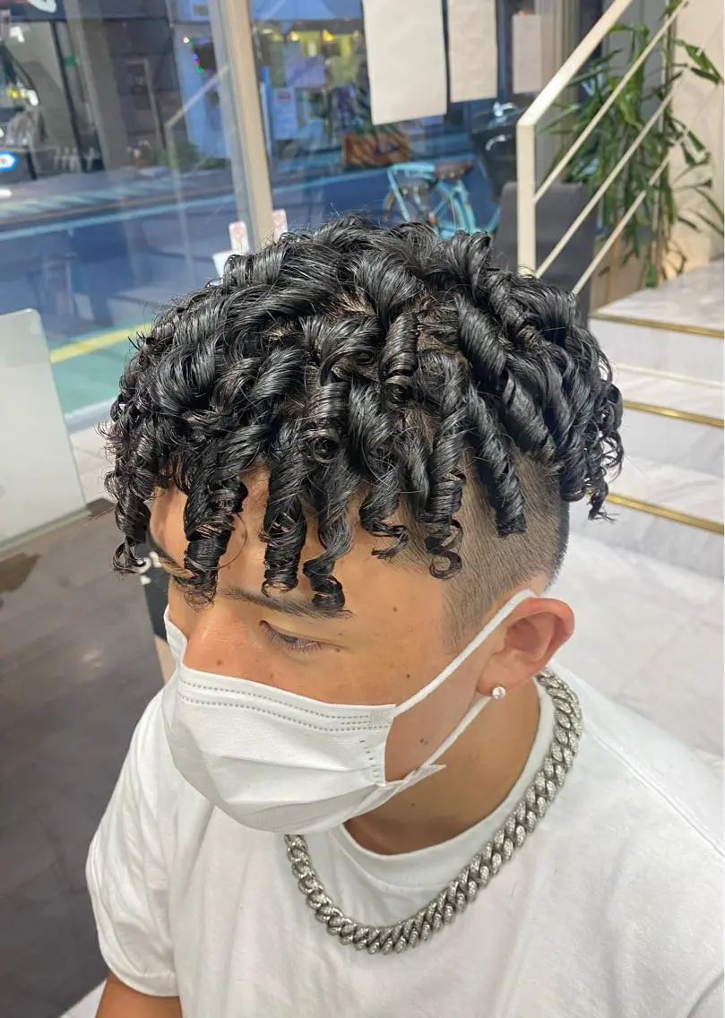 パーマ メンズ メンズパーマ 🌴パーマオタク🌴 長谷川 諒佑🌈のヘアスタイル
