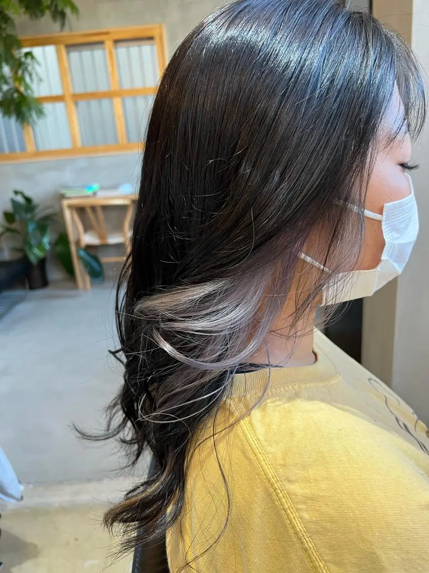セミロング カラー セミロングパーマ ハイライトカラー イルミナカラー ボブ ハイライト カット ヘアカラー トリートメント シンヤヘアーズ 泉大津本店のヘアスタイル