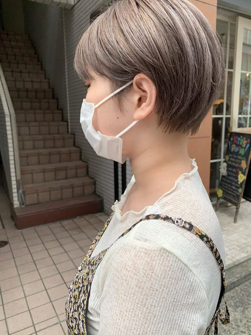 ショート カラー ヘアアレンジ ショートヘア 🌿ショート🌿 パーマ🌿淳平のヘアスタイル